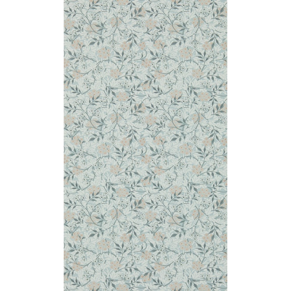 Jasmine Wallpaper 214726 by Morris & Co in Silver Charcoal Grey